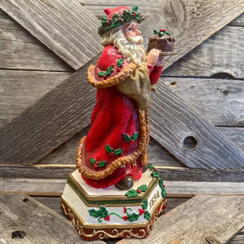 Vintage Visions of Santa 1894 Victorian Cake Figurine Home for Holidays 10